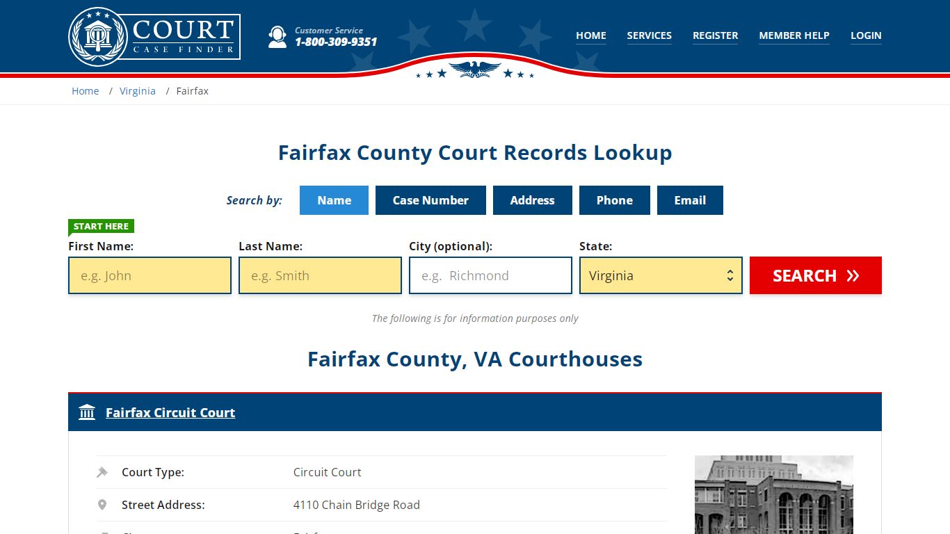 Fairfax County Court Records | VA Case Lookup